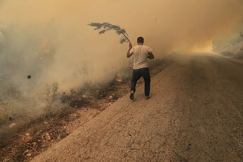 Wildfire Rages For Second Day In Lebanon And Spreads To Syria