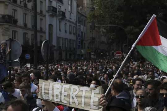French Police Clash With Anti-Virus Pass Protesters In Paris