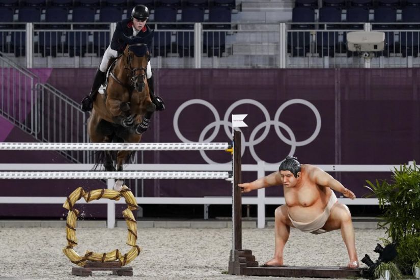 Horses ‘Spooked By Sumo Statue’ At Olympic Equestrian Arena