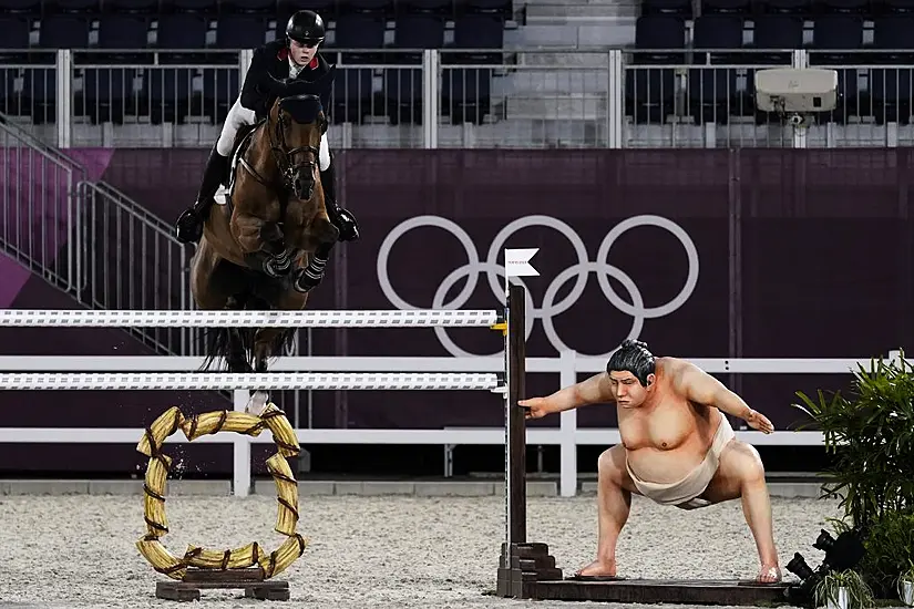 Horses ‘Spooked By Sumo Statue’ At Olympic Equestrian Arena