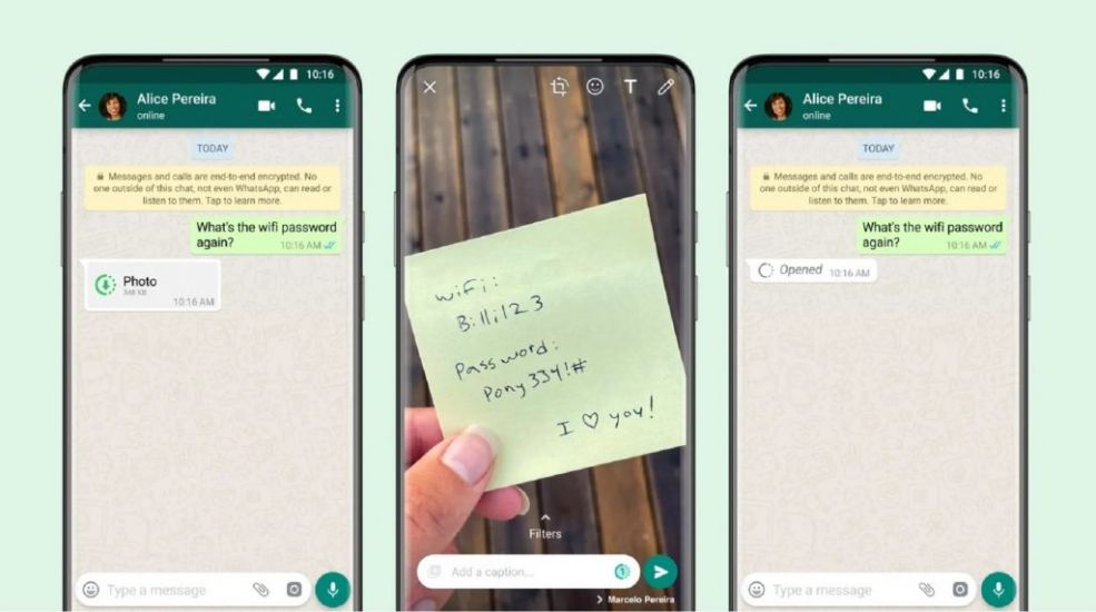 Whatsapp Introduces View Once Disappearing Photos And Videos