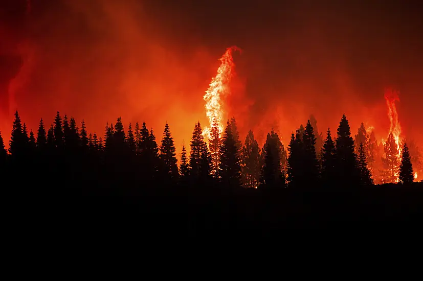 Fire Engulfs Businesses In Northern Californian Town