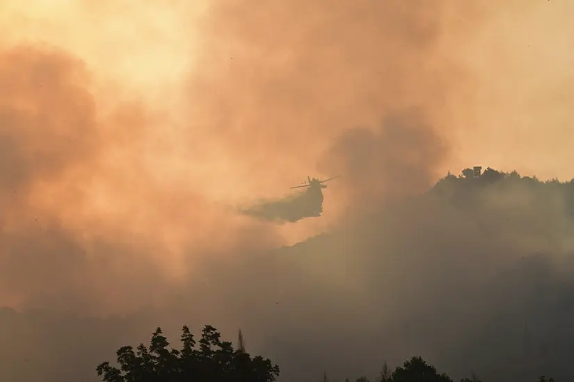 Fire Rages Anew Near Athens As Evacuations Continue In Southern Greece