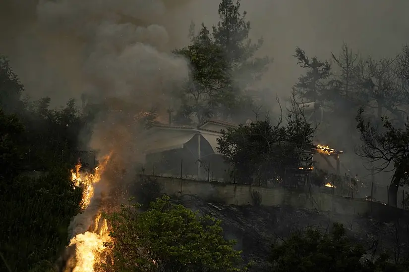 Thousands Flee Wildfires Burning Out Of Control In Greece