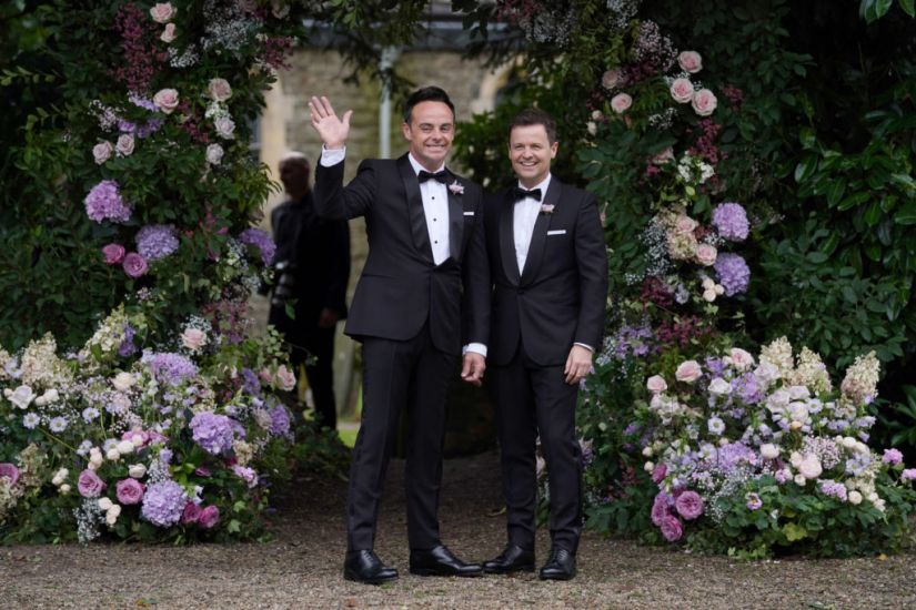 Ant Mcpartlin Poses For Pictures With Tv Partner Dec Ahead Of Wedding