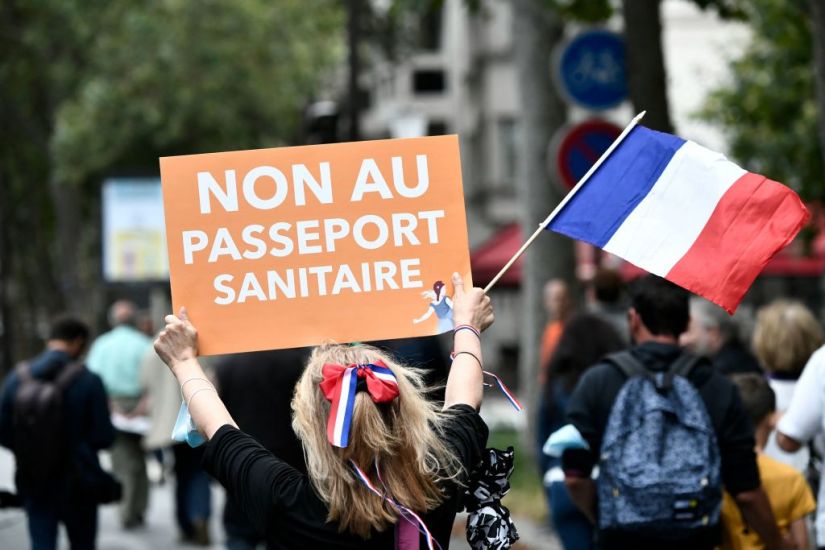 ‘We Don't Want Your Health Pass’: Protesters March In France For Fourth Weekend