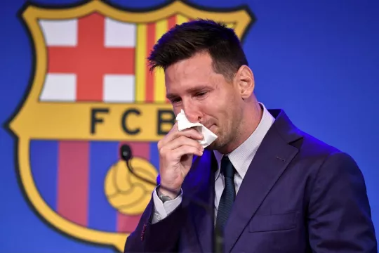 Tearful Lionel Messi Gets Standing Ovation As He Says Goodbye To Barcelona