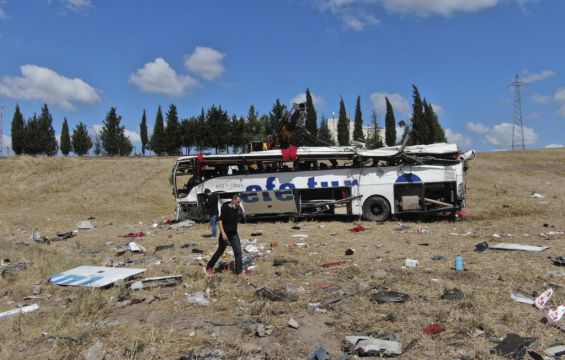 15 Killed As Bus Overturns In Turkey