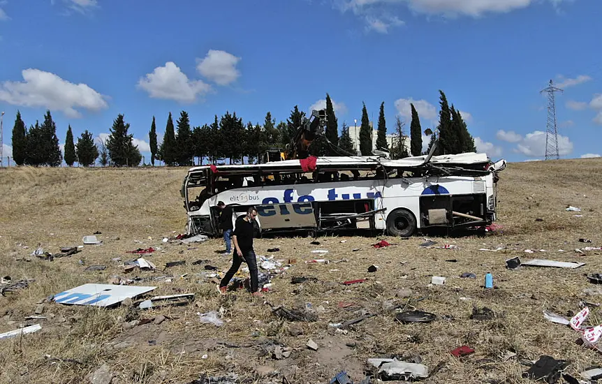 15 Killed As Bus Overturns In Turkey