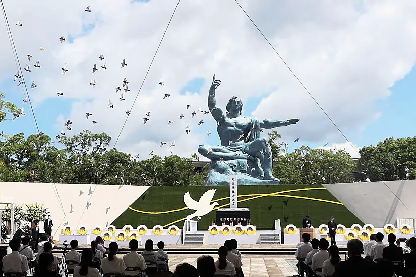 Nagasaki Marks 76Th Anniversary Of Us Atomic Bombing