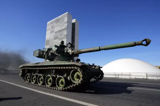 Military Display Rolls Into Brazilian Capital Before Key Vote