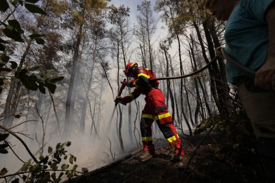 Combined International Effort Halts Spread Of Wildfires Across Greece