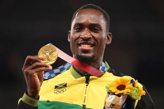 Jamaican Gold Medallist Thanks Volunteer Who Paid For His Taxi To Olympic Stadium