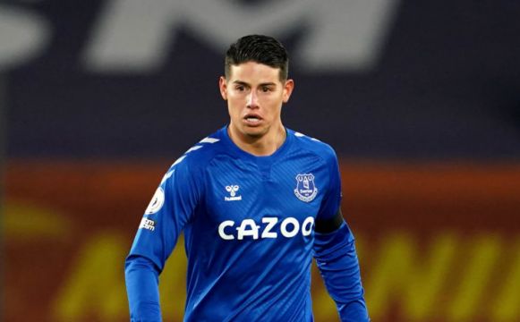 James Rodriguez Among Players Isolating As Doubt Surrounds His Everton Future