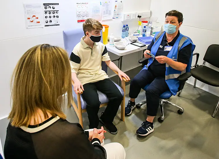 Queues At Vaccine Centres As Children In Ireland Receive Jabs