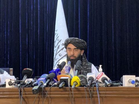 Women Will Live 'Within Framework Of Islam', Taliban Say In First Press Conference