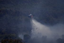 Fire Crews Continue Efforts To Subdue Wildfire Near French Riviera