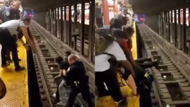 Person Rescued From Tracks In New York Seconds Before Train Arrives