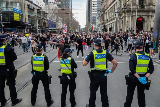 Police Clash With Anti-Lockdown Protesters As Australia Sees Record Covid Cases