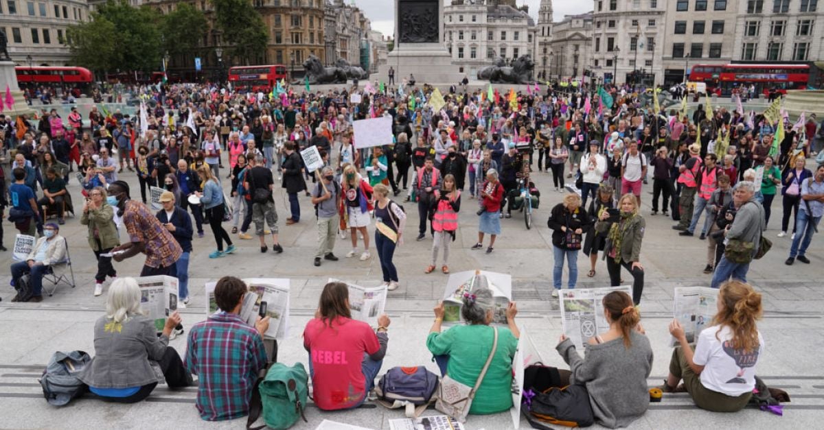 extinction rebellion kicks off latest mass climate protest in london