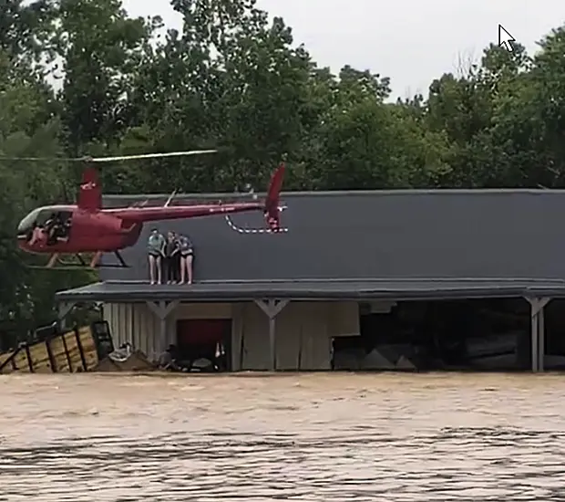 Helicopter Pilot Saves 17 People From Tennessee Flood