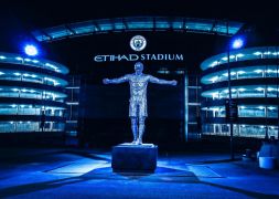 Statues Of Vincent Kompany And David Silva Unveiled At Etihad Stadium