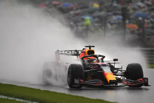 Max Verstappen Pips George Russell To Pole At Rain-Soaked Belgian Grand Prix