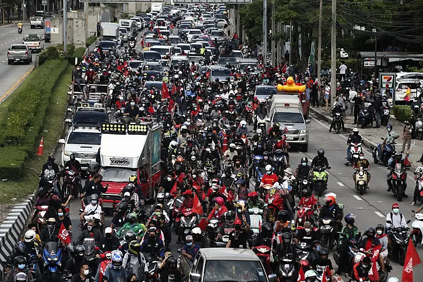 ‘Car Mob’ Protest In Thai Capital Seeks Removal Of Government