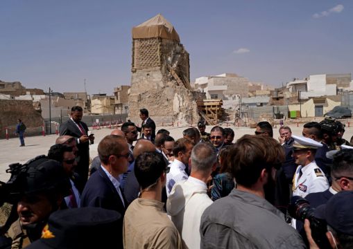 Emmanuel Macron Visits Iraqi City Which Was Part Of So-Called Caliphate