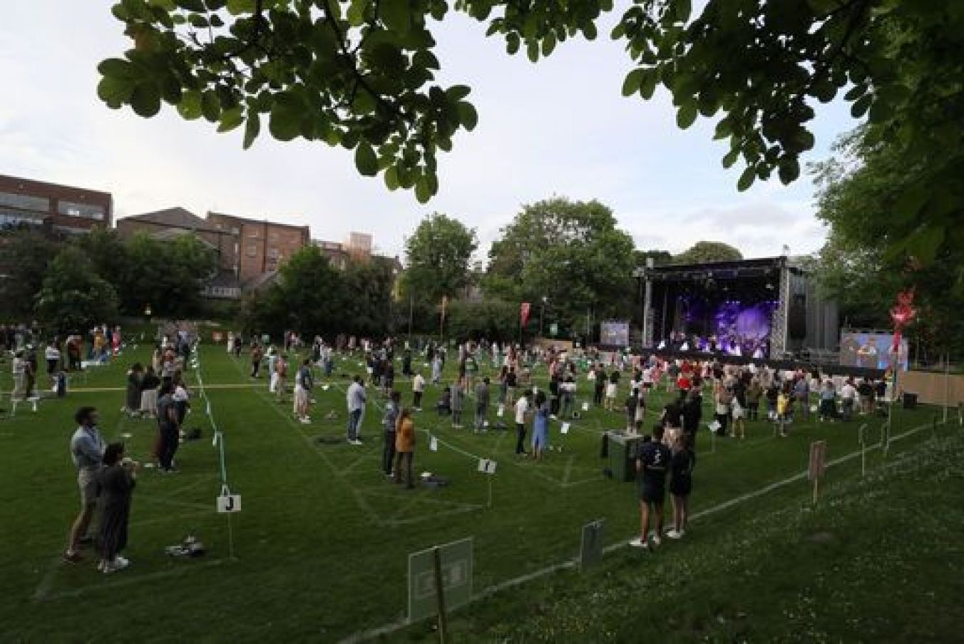 People Watch James Vincent Mcmorrow On Stage At Iveagh Gardens In Dublin On June 10Th. The Event Was The Republic's First Major Live Gig Since The Onset Of The Pandemic. Photo: Pa
