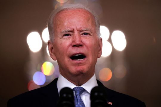 Biden Cites Afghan Military, Trump Role In Messy Afghanistan Exit