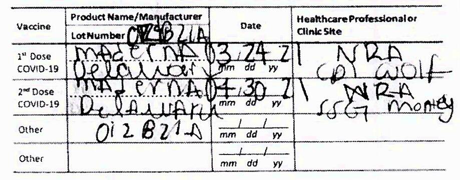 Woman Charged With Using Fake ‘Maderna’ Vaccination Card