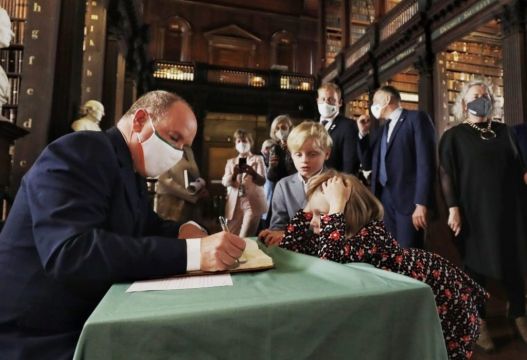 Prince Albert Of Monaco Visits Trinity College Following €1M Donation