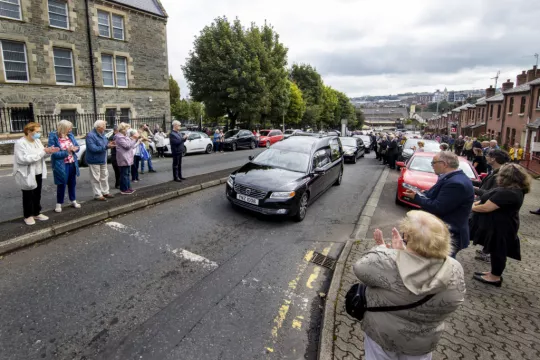 People Of Derry Line The Streets To Say A Final Farewell To Pat Hume
