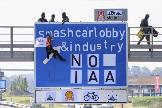 Protests Disrupt Traffic Ahead Of German Car Show