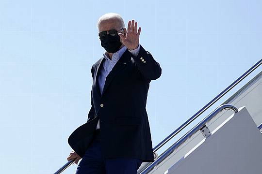 Biden Surveys Storm Damage After Deadly Flooding In Us North-East