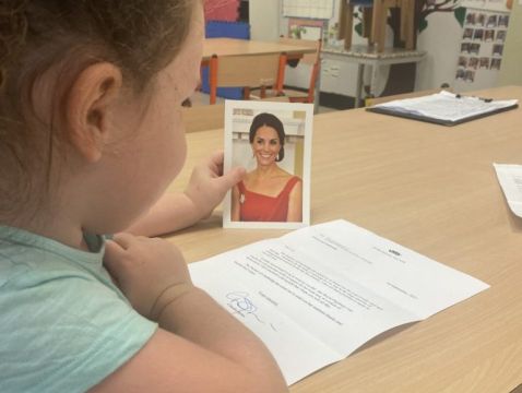 Meath Pre-Schoolers Add Letter From ‘Real Princess’ Kate Middleton To Celebrity Replies