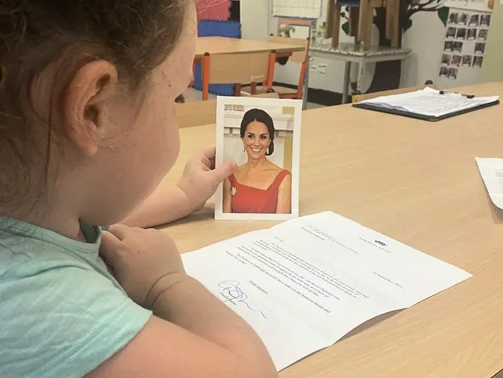 Meath Pre-Schoolers Add Letter From ‘Real Princess’ Kate Middleton To Celebrity Replies