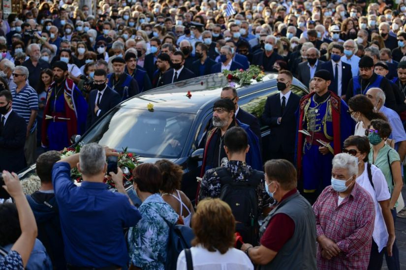Thousands Gather In Greece For Funeral Of Composer Theodorakis