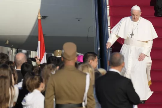 Pope Francis Arrives In Hungary On First Foreign Tour Since Surgery