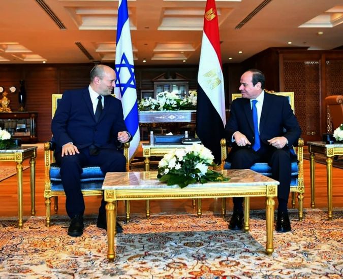 Israeli Pm Visits Egypt For Talks With President El-Sissi