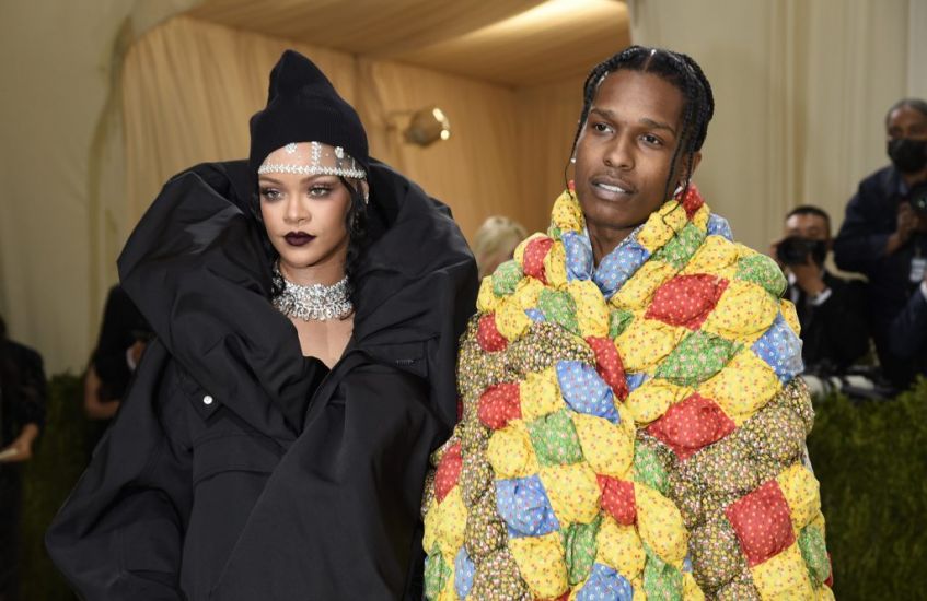 Rihanna And Asap Rocky Make Eye-Catching Met Gala Appearance