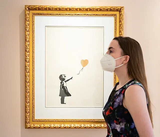 Banksy Artworks On Display Ahead Of Online Auction Deadline