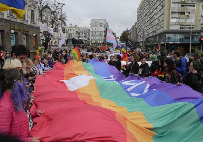 Thousands Join Protest In Ukraine Capital For Lgbt Rights