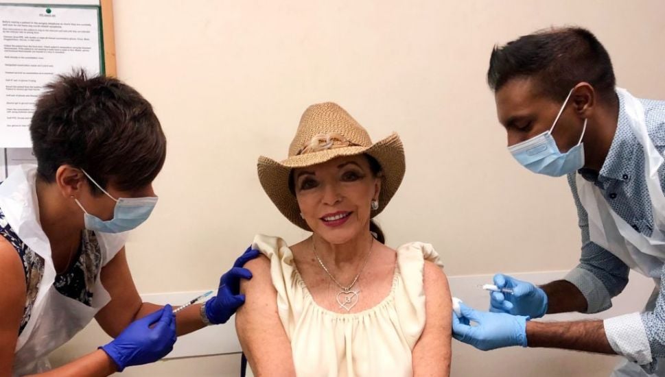 Joan Collins Among First To Receive Covid Booster Jab