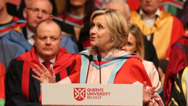 Hillary Clinton To Be Installed As Chancellor Of Queen’s University Belfast