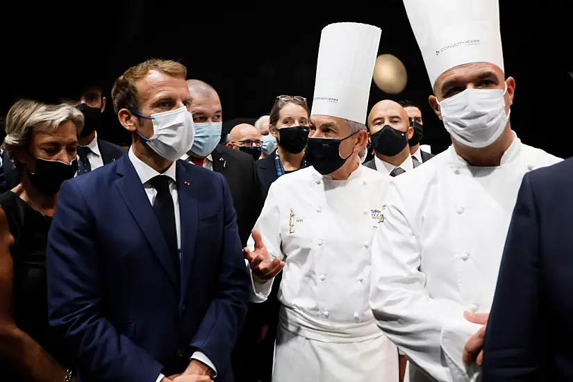 Egg Thrown At Macron During Food Trade Fair