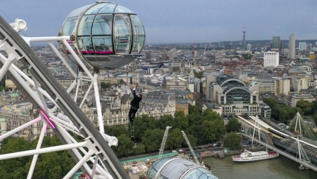 Bond Lookalike Performs Daring Stunt On London Eye Ahead Of Film Premiere