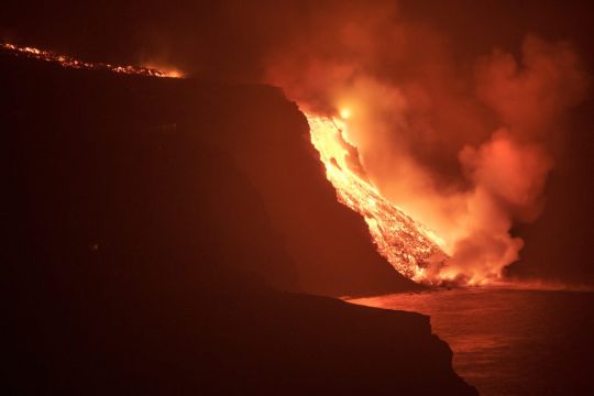 Lava From La Palma Volcano Reaches Sea After 10-Day Journey Across Island
