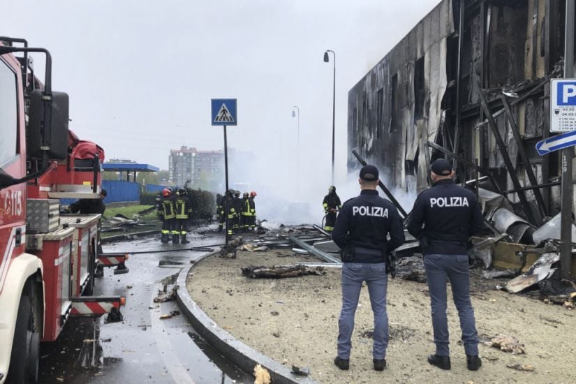 Eight Die As Private Plane Crashes Into Office Building In Milan